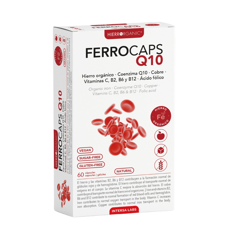 FERROCAPS su kofermentu Q10 N60 geležies papildai ir vitaminai
