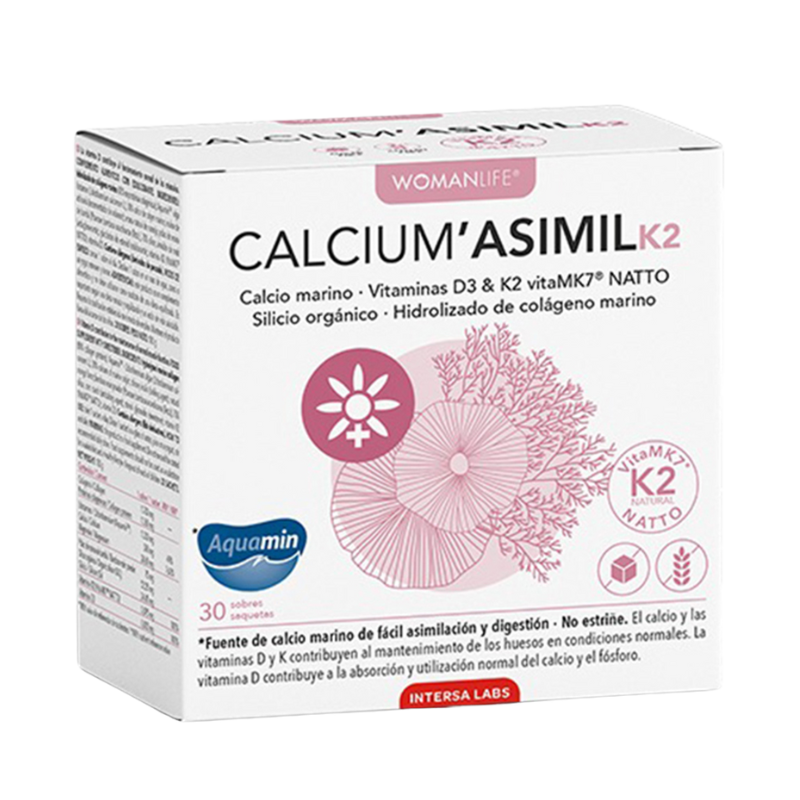 CALCIUM‘ASIMIL K2+D3 N30 maisto papildas kaulams, raumenims