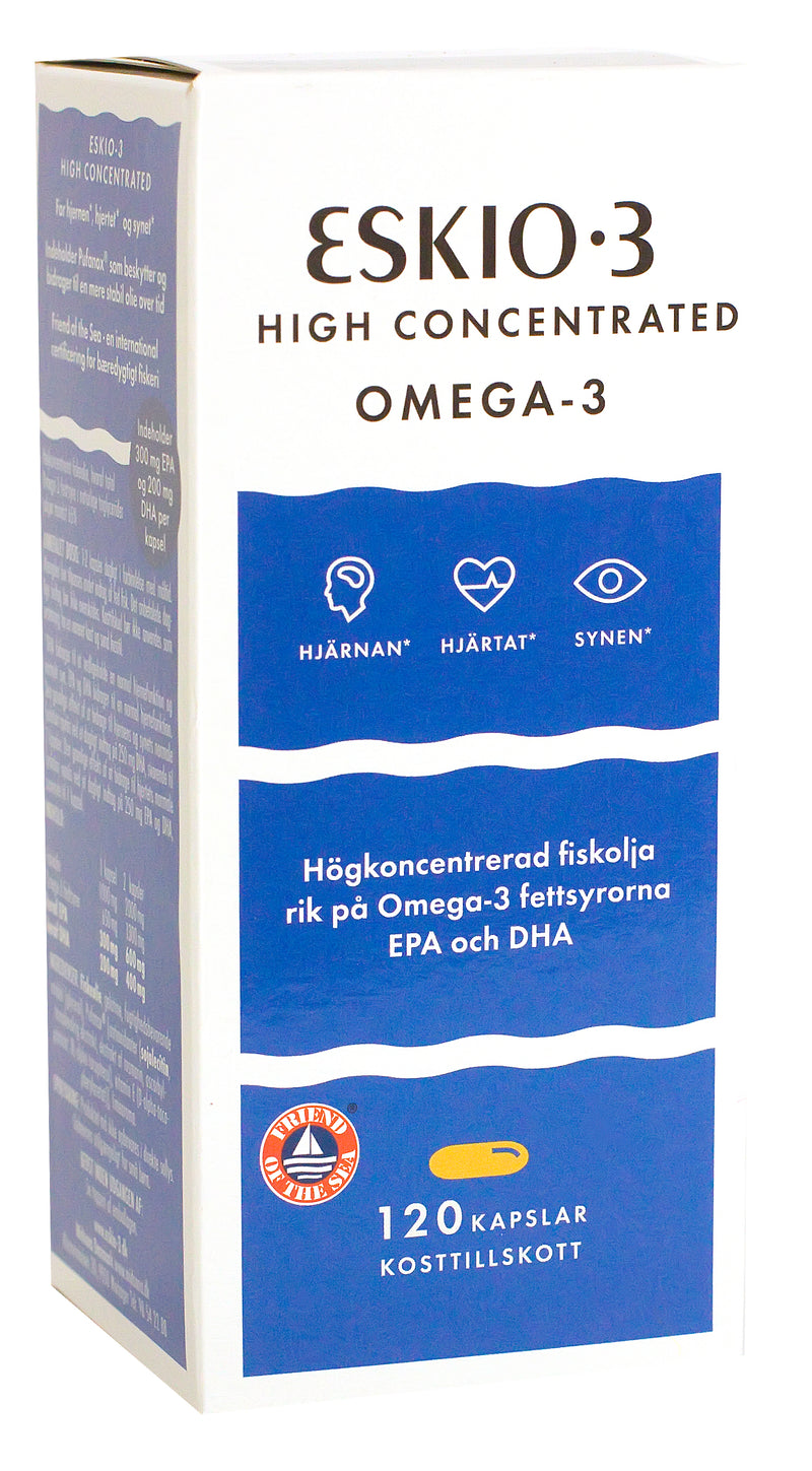 ESKIO-3 HIGH CONCENTRATED OMEGA-3 N120 žuvų taukai