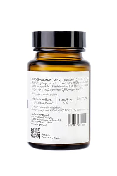 GLUTOX® antioksidantas L-gliutationas 500 mg N30