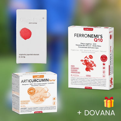 Papildai sportuojantiems: Articurcumin + Ferronemis + Oligo-Elite