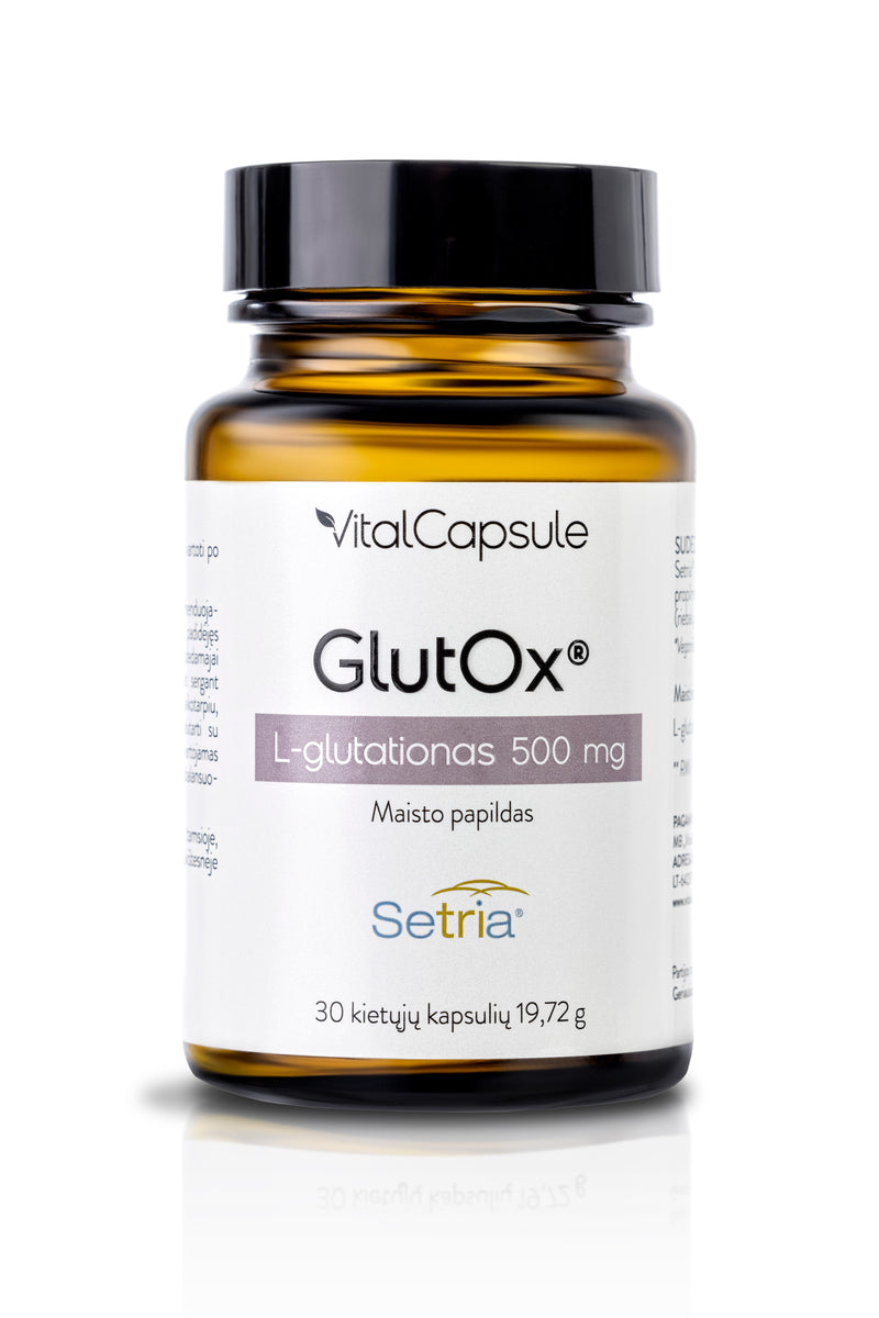 GLUTOX® antioksidantas L-gliutationas 500 mg N30
