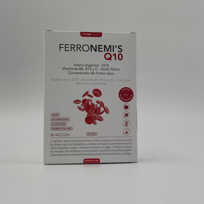 FERRONEMI'S su koenzimu CoQ10 N20 geležies papildai ir vitaminai