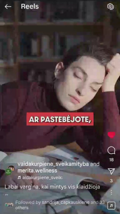 MEMOSTAR® INFINITE N60 maisto papildas dėmesiui, koncentracijai, atminčiai